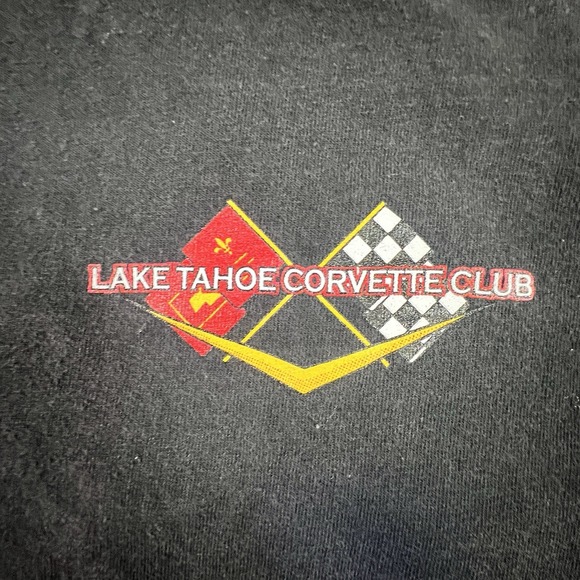 Vintage Lake Tahoe Corvette‎ Club TShirt Large Red Car Graphic Stith Printing - Picture 4 of 11